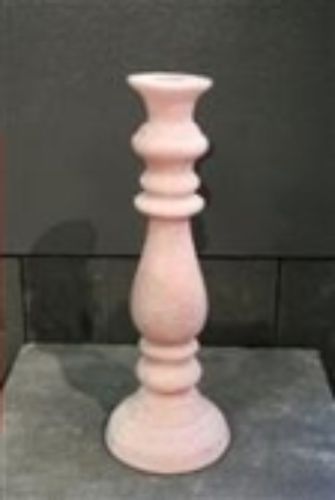 Bild von Kerzenständer, Paraffin 10x 29cm, rose