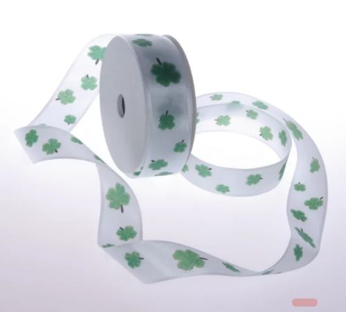 Bild von Band 25m/ 25mm, Kleeblatt, grün
