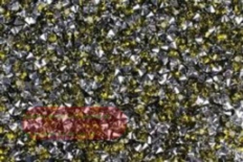 Bild von Kristall, Party - 7cm x 1.15cm, olive grün