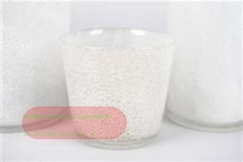 Bild von Glasvase, Dapple 15.5 x 14cm, weiss