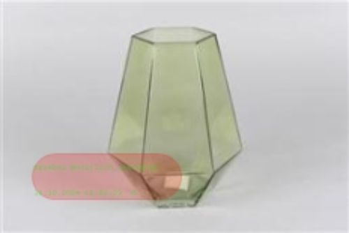 Bild von Vase, Poligonali - 17x 21cm, mineral green