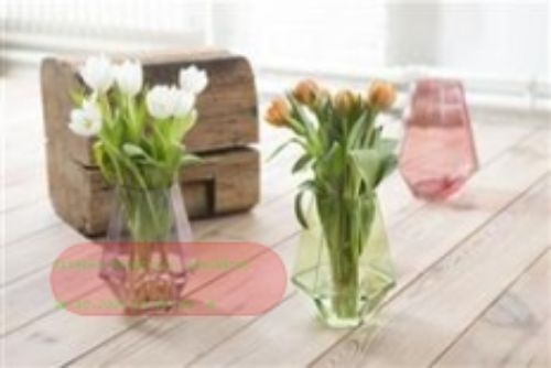 Bild von Vase, Poligonali - 21x 26cm, mineral green