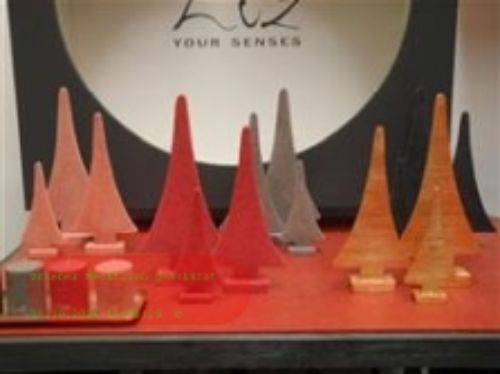 Bild von Baum, Paraffin Höhe 35cm, rot