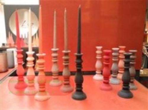 Bild von Kerzenständer, Paraffin 10x 29cm, schwarz