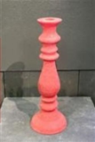 Bild von Kerzenständer, Paraffin 10x 29cm, rot