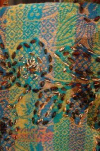 Bild von Schal, L180 x 70cm Wolle, lagoon