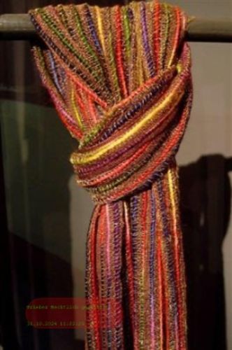 Bild von Schal, L180 x 50cm - Viskose Muster, orang/brau/ro