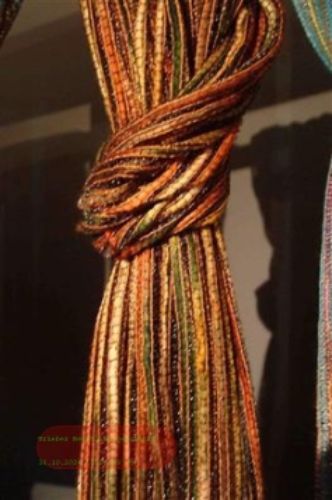 Bild von Schal, L180 x 50cm - Viskose gestreift, rost/grün