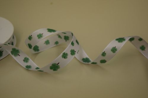 Bild von Band 25m/ 15mm, Kleeblatt, grün