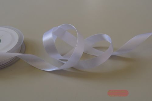 Bild von Band 25m/ 15mm, Satin light, weiss