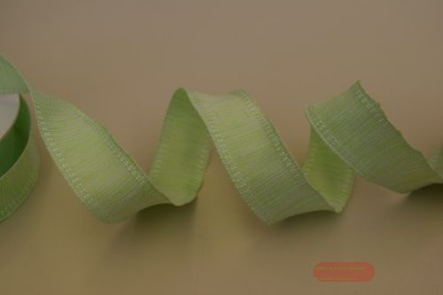 Bild von Band 20m/ 25mm, Uni gewoben 2-farbig, grün