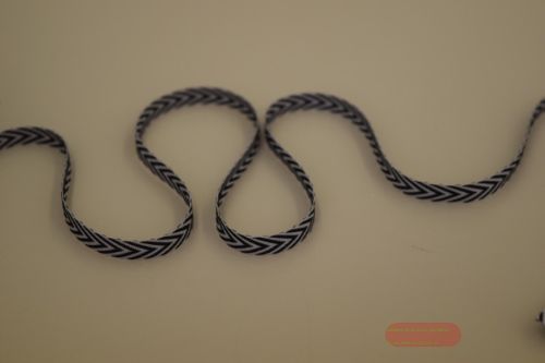 Bild von Band 25m/ 6mm, Fischgrat, schwarz