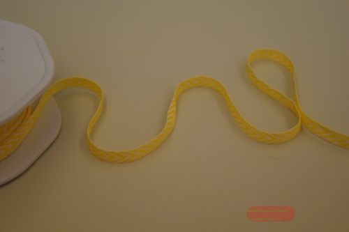 Bild von Band 25m/ 6mm, Fischgrat, sonnengelb