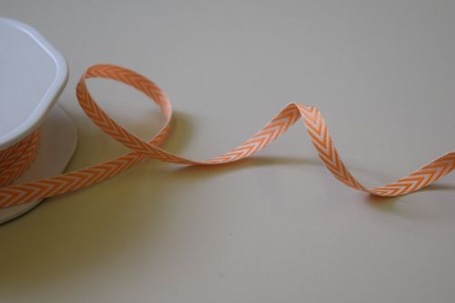 Bild von Band 25m/ 6mm, Fischgrat, orange