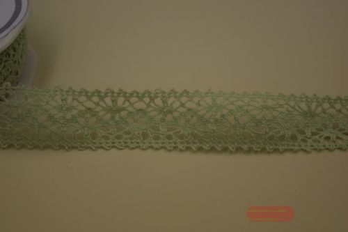 Bild von Band 10m/ 22mm, Häkel-Spitzenborte, lindengrün