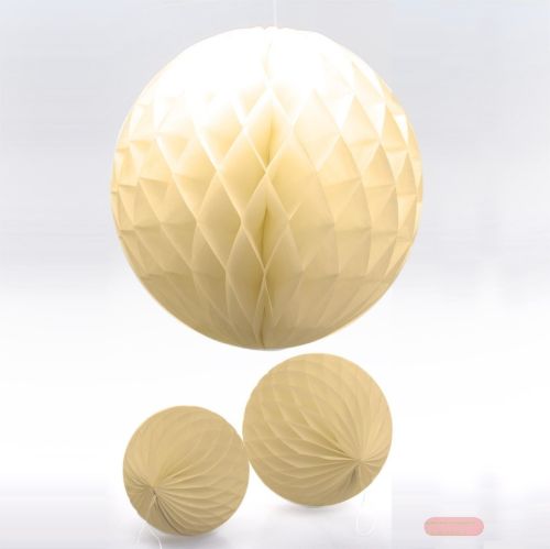 Bild von Paperballs, Honey 1x30, 2x20, 2x15cm, creme