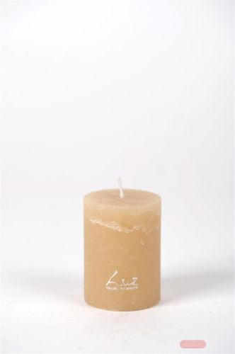 Bild von Rustic Zylinderkerze,   8cm x Ø60mm, latte