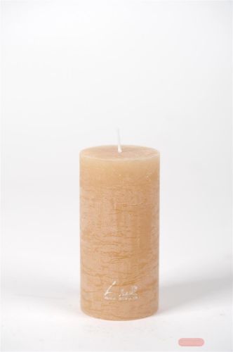 Bild von Rustic Zylinderkerze, 12cm x Ø60mm, latte