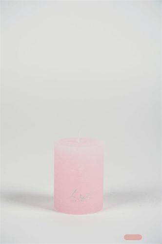 Bild von Rustic Zylinderkerze,   8cm x Ø60mm, strawberry