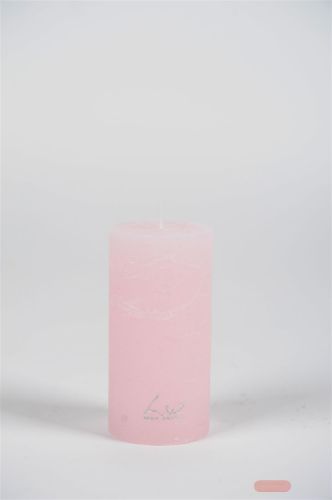 Bild von Rustic Zylinderkerze, 12cm x Ø60mm, strawberry