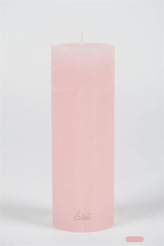 Bild von Rustic Zylinderkerze, 20cm x Ø70mm, strawberry
