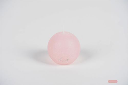 Bild von Rustic Kugelkerze, Ø 60mm, strawberry