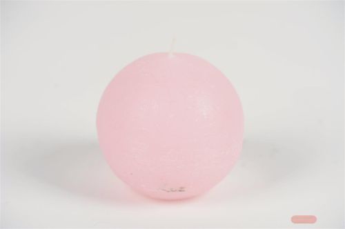 Bild von Rustic Kugelkerze, Ø100mm, strawberry