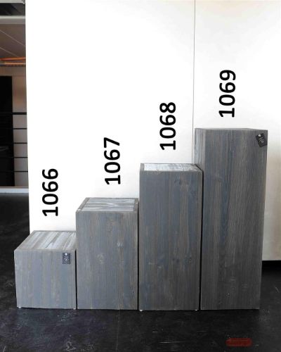 Bild von Säule, Holz B30x 30x H90cm, dunkelgrau