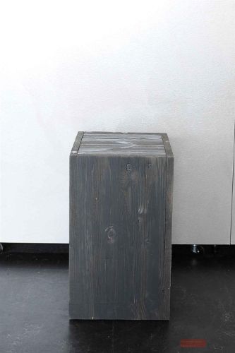 Bild von Säule, Holz B30x 30x H50cm, dunkelgrau