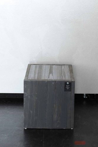 Bild von Säule, Holz B30x 30x H30cm, dunkelgrau