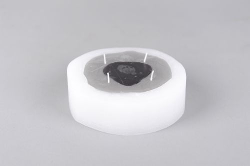 Bild von 4-Docht Zylinderkerze, H5cm x 170mm, weiss