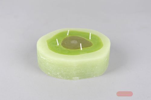 Bild von 4-Docht Zylinderkerze, H5cm x 170mm, grün*