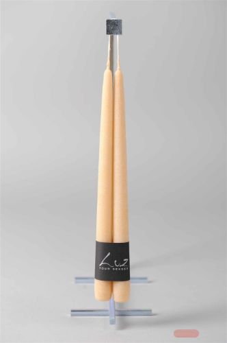 Bild von Rustic Tauchkerze, 30cm x 22mm - Paar, latte