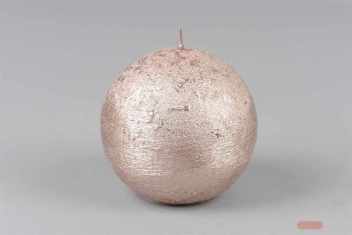 Bild von Metallic Kugelkerze, Ø100mm, champagner