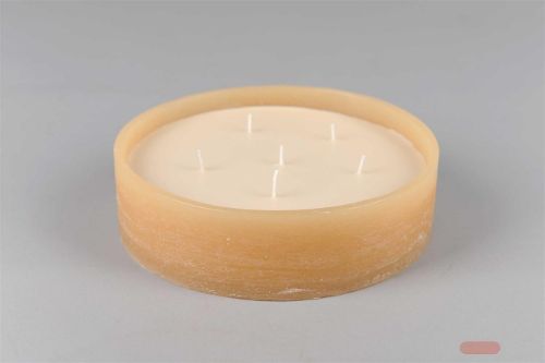 Bild von 6-Docht Kerze im Topf, H6cm x Ø225mm, latte*