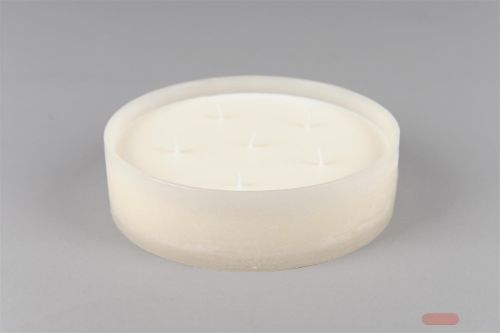 Bild von 6-Docht Kerze im Topf, H6cm x Ø225mm, asparagus