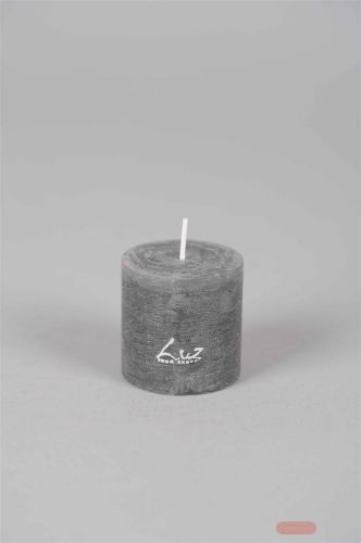 Bild von Rustic Zylinderkerze,   5cm x Ø50mm, basalt