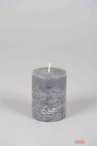 Bild von Rustic Zylinderkerze,   8cm x Ø60mm, basalt