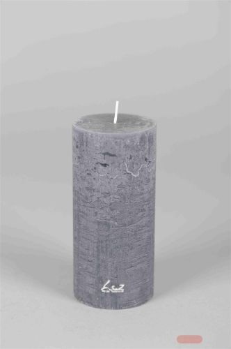 Bild von Rustic Zylinderkerze, 15cm x Ø70mm, basalt