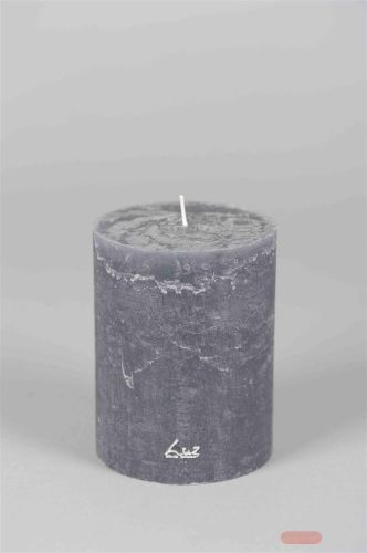 Bild von Rustic Zylinderkerze, 13cm x Ø100mm, basalt
