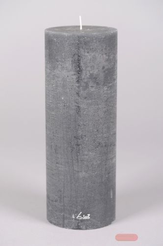Bild von Rustic Zylinderkerze, 27cm x Ø100mm, basalt