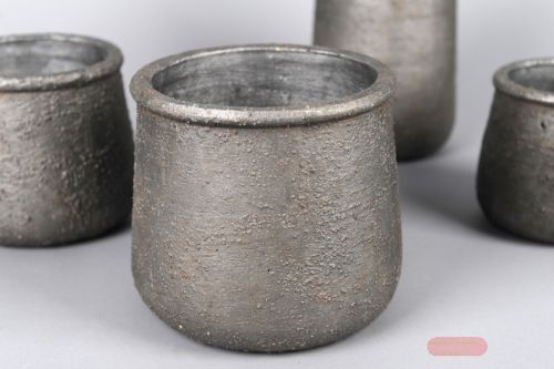 Bild von Blumentopf, Rockstone Ø19x H17cm, graphite