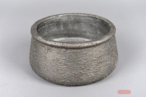 Bild von Blumentopf, Rockstone Ø22x H10cm, graphite