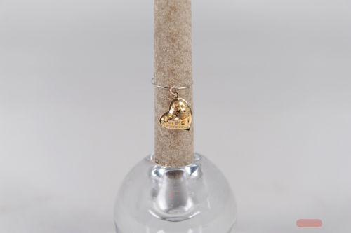 Bild von Anhänger, Herz - Set/2 Kerzendeco, gold