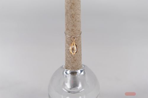 Bild von Anhänger, Tropfen - Set/2 Kerzendeco, gold