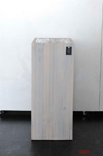 Bild von Säule, Holz B30x 30x H70cm, hellgrau