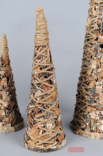 Bild von Kegel, Birkenbarke H40cm, natur