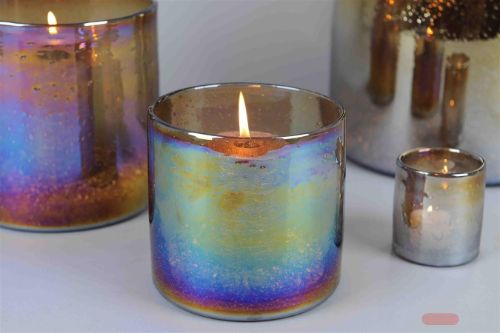 Bild von GlasVotiv, Glanz - Ø15x H15cm, coco