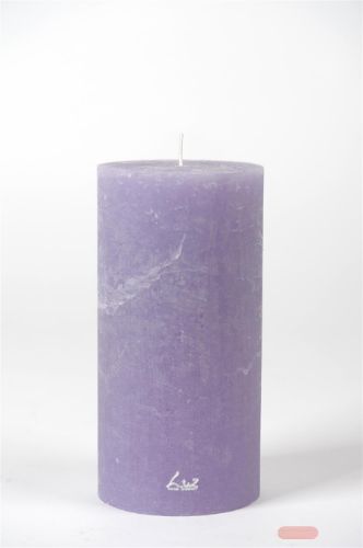 Bild von Rustic Zylinderkerze, 20cm x Ø100mm, wisteria