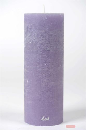 Bild von Rustic Zylinderkerze, 27cm x Ø100mm, wisteria